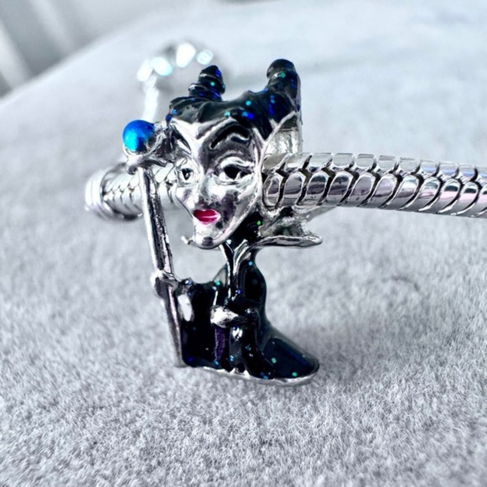 Disney Maleficent Bead Charm Silver fits‎ PANDORA - Picture 10 of 13